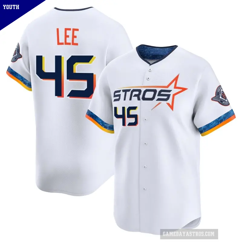 Youth No.45 Carlos Lee Houston Astros White Limited 2025 City Connect Jersey