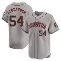 Youth No.54 Jason Alexander Houston Astros Gray Limited Away Jersey