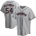 Youth No.54 Jason Alexander Houston Astros Gray Replica Road Jersey