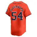 Youth No.54 Jason Alexander Houston Astros Orange Limited Alternate Jersey