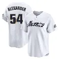 Youth No.54 Jason Alexander Houston Astros White Limited Throwback Cooperstown Collection Jersey