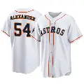 Youth No.54 Jason Alexander Houston Astros White Replica 2022 World Series Home Jersey