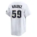 Youth No.59 Framber Valdez Houston Astros White Limited Throwback Cooperstown Collection Jersey