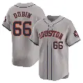 Youth No.66 Shawn Dubin Houston Astros Gray Limited Away Jersey