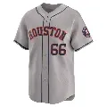 Youth No.66 Shawn Dubin Houston Astros Gray Limited Away Jersey