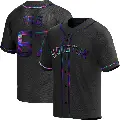 Youth No.67 Jairo Solis Houston Astros Black Replica Holographic Alternate Jersey