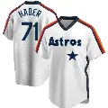 Youth No.71 Josh Hader Houston Astros White Replica Home Cooperstown Collection Team Jersey