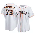 Youth No.73 Luis Contreras Houston Astros White Replica 2022 World Series Home Jersey