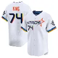Youth No.74 Bryan King Houston Astros White Limited 2025 City Connect Jersey
