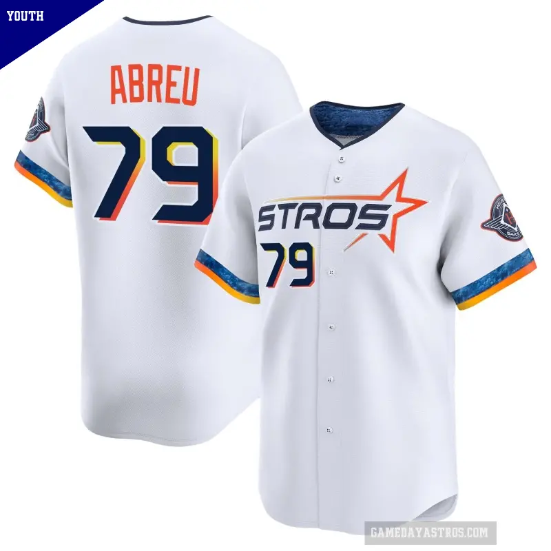 Youth No.79 Jose Abreu Houston Astros White Limited 2025 City Connect Jersey