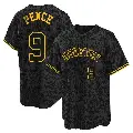 Youth No.9 Hunter Pence Houston Astros Black Replica Snake Skin City Jersey